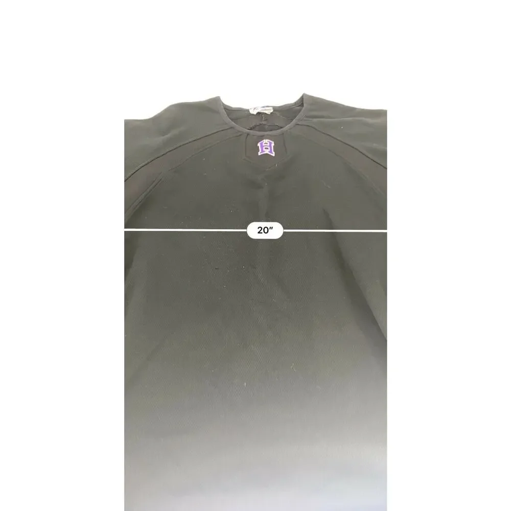 Majestic Black Jersey Purple H Men’s
